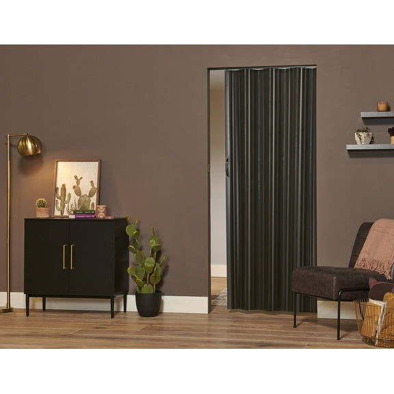 Spectrum Dunes 36"x80" Vinyl Folding Door Black