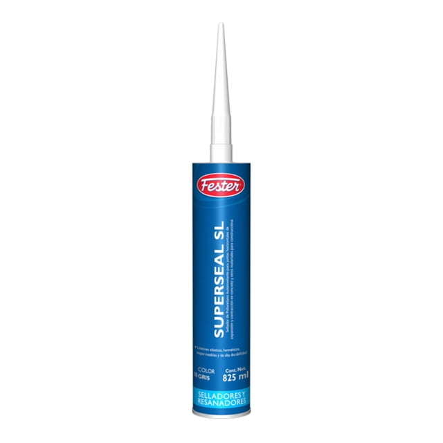 Sellador Elástico de Poliuretano Fester Autonivelante 825 ML Gris