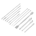thumbnail image 4 of Juego de 12 espátulas de laboratorio de acero inoxidable, cucharas para reactivos, juego de herramientas para experimentos, 4 of 12
