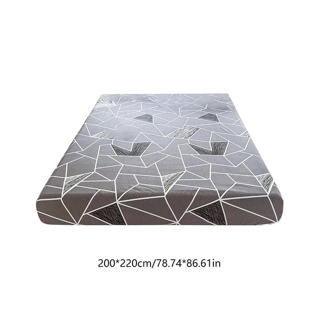 Dvkptbk bed sheet Fresh Printed Fitted Sheet Bed Sheet Protective and Breathable Cover