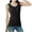 Black, variant on XMMSWDLA Womens Tank Tops Crew Neck Solid Color Casual Loose Fit Summer Sleeveless Basic Tee Shirts Blouse Black Womens Workout Tank Tops