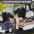 thumbnail image 5 of Whosucclay American Flag Design Golf Cart Seat Protector, Anti-Fade Cover Blanket Cushion Cover Washable Practical Storage Pockets Towel for 2 Person Golf Cart Seat, 5 of 7