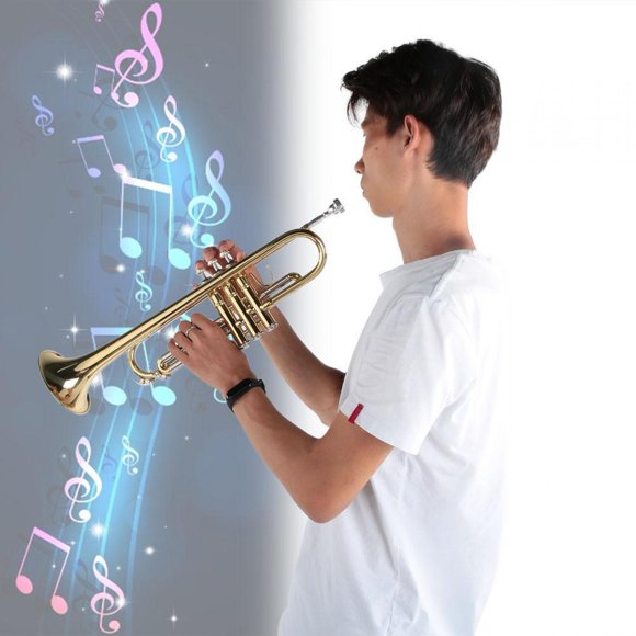 POCREATION Welded Firmly Trumpet Professional Trumpet For Trumpet Music Lover