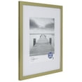 Mainstays 11x14 Matted to 8x10 Linear Gold Gallery Picture Frame