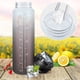 thumbnail image 4 of Botella con pajita 1L, botella de agua con marcas de tiempo, botella de agua sin BPA, 1 clic de apertura en botella de agua, botella de deporte, botella de bicicleta, 4 of 5