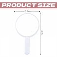 thumbnail image 3 of RAGUPEL Hand Mirrors with Handle,Round Mirror Face 6.7"*3.9"*0.4" Handheld Mirror,Aluminum Mirror Handheld Mirror with Handle,White, 3 of 7