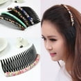 thumbnail image 2 of Cloth/Plastic Hair Comb - Disk-Shaped - Solid and Multi-colors, 2 of 10
