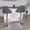 Gray, variant on Emma + Oliver 2 Pack Contemporary Gray Vinyl Bucket Seat Adjustable Height Barstool - Chrome Base
