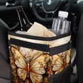 thumbnail image 6 of Butterfly Mini Trash Can for Car: Foldable, Leak-Proof with Lid, Hanging Storage Bag - Car Trash Bin, 6 of 6