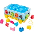 thumbnail image 1 of Niños Pequeños Educación Temprana Forma Geométrica Juguetes A Juego Forma De Remolque Poroso De Madera Yuarrent FN003464-01, 1 of 6