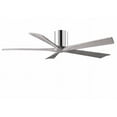 thumbnail image 5 of Matthews Fan Company IR5H-BK-WA-60 - Irene-5H five-blade flush mount paddle fan in Matte Black finish with 60” solid walnut tone blades.&nbsp;, 5 of 7