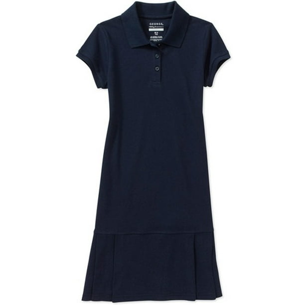 Girls' School Uniforms, Polo Dress With Pleats