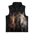 thumbnail image 4 of Garronmavis Cool Horses Zippered Vest Wind Proof Boys Sleeveless Vests 11-12 Stand Collar Lightweight Sleeveless Jackets Outerwear with Pockets Soft Winter Warm Vest Clothes for Boys, 4 of 7