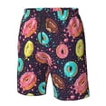 thumbnail image 5 of Kdxio Donuts1 Pattern Mens Casual Shorts - Drawstring Summer Beach Sports Shorts for Men, 5 of 9