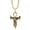 Gold, variant on Mens Eye of Horus Ankh Cross Pendant Necklace Egyptian Jewelry Rope Chain 24"-Silver