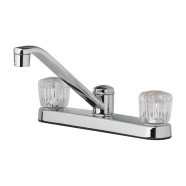 OakBrook Essentials Two Handle Kitchen Faucet, Chrome