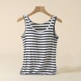 thumbnail image 3 of Baberdicy Camisole Tops for Women, Women's Stripes with Chest Pad Without Wearing Bra One Tank Top Sling Women's Tanks & Camis Black, 3 of 3