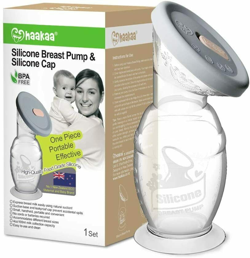Silicone Mom Breastfeeding Manual Breast Pump Baby Feeding Milk Saver Collector 