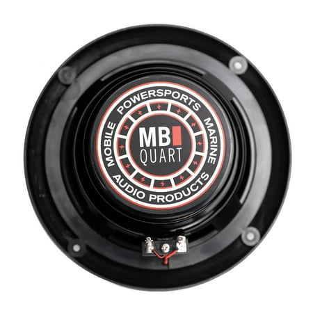 MB Quart - Nautic 6.5" 2-Way Marine Speaker with Composite Polypropylene Cones (Pair) - Black