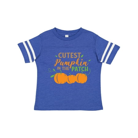 

Inktastic Cutest Pumpkin in the Patch Leaves Autumn Fall Gift Toddler Boy or Toddler Girl T-Shirt