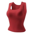 thumbnail image 4 of LVHAOGJOB Womens Summer Tank Square Neck Solid Color Tops Sleeveless Workout Shirts for Women, 4 of 4