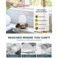 thumbnail image 3 of Wowow Kitchen Faucet with Glass Rinser: WOWOW Stainless Steel Kitchen Sink Faucet and Cup Rinser Combo for Kitchen Sink 2 or 4 Hole, Gold, 3 of 7