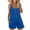 Blue, variant on Women's Rompers Coverup Sleeveless Spaghetti Strap Wide Leg Bathing Jumpsuits Beach Summer Relaxed Fit Overalls with Pockets