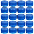 thumbnail image 1 of 100pcs Plastic Drink Bottle Covers Colorful Spring Water Bottle DIY Caps (Dark Blue), 1 of 3