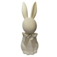 thumbnail image 6 of 17.7" Purple Flocked Easter Bunny Figurine Statue - with Bow Spring Desk Decor, Perfect for Holiday Party Displays & Home Styling, 6 of 7