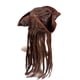 thumbnail image 4 of Gorras de disfraces de capitanes, sombrero de tricornio con peluca, sombrero de pirata para fiestas temáticas, juegos de aventura y travesuras Hugo Sombrero pirata, 4 of 7