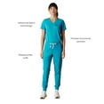 thumbnail image 7 of Members Only Valencia Jogger Scrub Pants for Women - Teal - S, 7 of 7