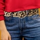 thumbnail image 5 of Cinturón de ocio para mujer, cinturón de piel sintética con estampado de leopardo, cinturón de cintura para mujer, cinturón de moda para pantalones (hebilla redonda), 5 of 8