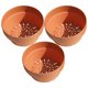 thumbnail image 5 of 3 cestas de flores de arcilla sintética, macetas redondas de plástico japonesas, recipientes para jardín interior y exterior (naranja, 18 cm), 5 of 5