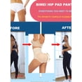 thumbnail image 6 of BIMEI One-piece High Waist Seamless 3D Butt Lifter Padded Panties Hip Enhancer Underwear Control Briefs ,Beige,XL, 6 of 7