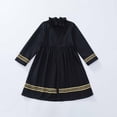 thumbnail image 4 of FYDUU Robes d'Été pour Filles, Robe Abaya à Manches Longues avec Broderie, Robe Midi Décontractée pour Fête, Robe d'Été 3-4 Ans, 4 of 5