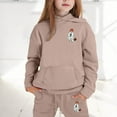 thumbnail image 2 of RTKFRFLM Girls Halloween Outfits 2 Piece Set Cute Letter Print Hoodie And Joggers Casual Comfy Winter Clothes For Toddler Kids Clothing Sets,Size 8-9 Years, 2 of 4