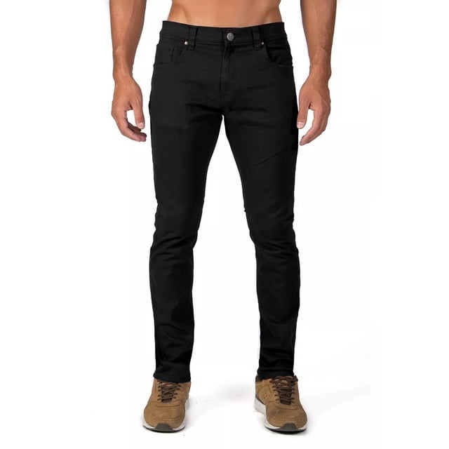Pantalón De Gabardina Negra Stretch Para Hombre Slim Fit Opp´s Jeans Opps Jeans Gabardina Hombre Negro