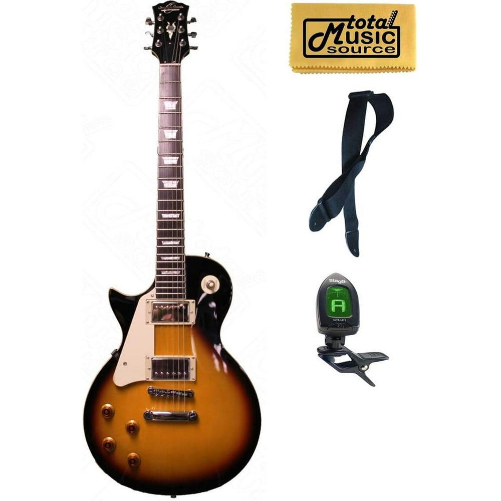 Oscar Schmidt by Washburn Left Hand LP Style Electric Guitar, Sunburst