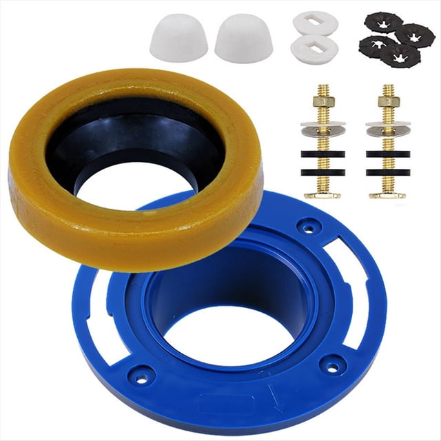 de Inodoro con Anillo de para Kit de Reemplazo de Inodoros, Incluye Pernos, Kit de Reparación de de Inodoro de PVC, Instalación de Ajuste de Inodoro