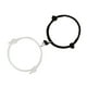 thumbnail image 4 of par de pulseras magnéticas para parejas, ajustables, con forma de corazón, de atracción mutua, con campana y cuerda, para parejas, color negro y blanco., 4 of 12
