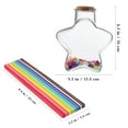 thumbnail image 4 of FRCOLOR Assorted Color Origami Star Folding Paper with Glass Bottle for Home Decor, 4 of 7