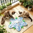 thumbnail image 6 of Rechargeable Automatic Cat Toy, 3-Mode Touch-Activated Interactive Toy with Random Motion, Concealed Feather Squeaky Sound for Indoor Cats Kittens (Blue), 6 of 6