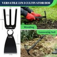 thumbnail image 2 of OLIYNEDY Weed Puller Tool with Long Handle,30" Manual Weeder 2 in 1 Hand Cultivator and Garden Hoe for Gardening, 2 of 7