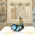 thumbnail image 4 of Caballo fantástico azul Escultura de cristal Decoración para el hogar Animal Ornamento Regalo, 4 of 8