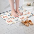 thumbnail image 3 of YST Tapis de Bain Papillon pour Enfants Imprimé Aquarelle, Tapis de Sol Papillon pour Filles Décorations Papillon Tapis d'Entrée 16"X24 Pouces (Bleu Rouge), 3 of 5