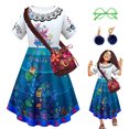 thumbnail image 2 of Vestido Encanto, Vestido Mirabel Encanto Disfraz para Niña, Disfraz De Princesa Mágica De ABCPICK ABCPICK, 2 of 2
