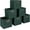 Dark Green, variant on General 6 ct Open Fabric Cube Storage Bins, Golden Yellow