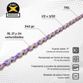 thumbnail image 3 of Cadena para Bicicleta 8 Pasos 116L Kmc Vivid2 Color Purpura, 3 of 7