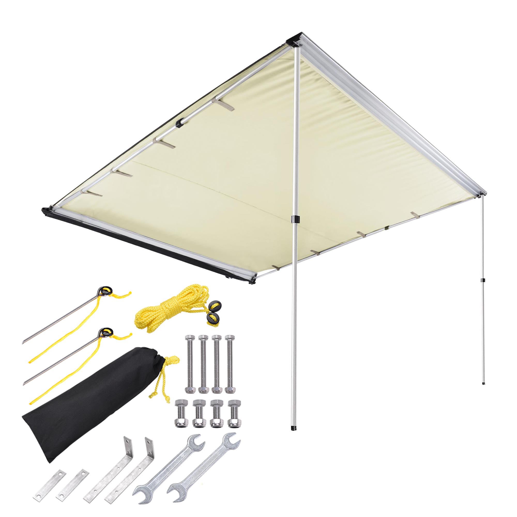 Outdoor Sunshade Canopy Car Tent Awning Rooftop SUV Truck Camping Travel Shelter