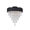 thumbnail image 3 of Lámpara de Techo CWI Lighting Franca 16" Pantalla Drum Negra con Cromo, 3 of 6